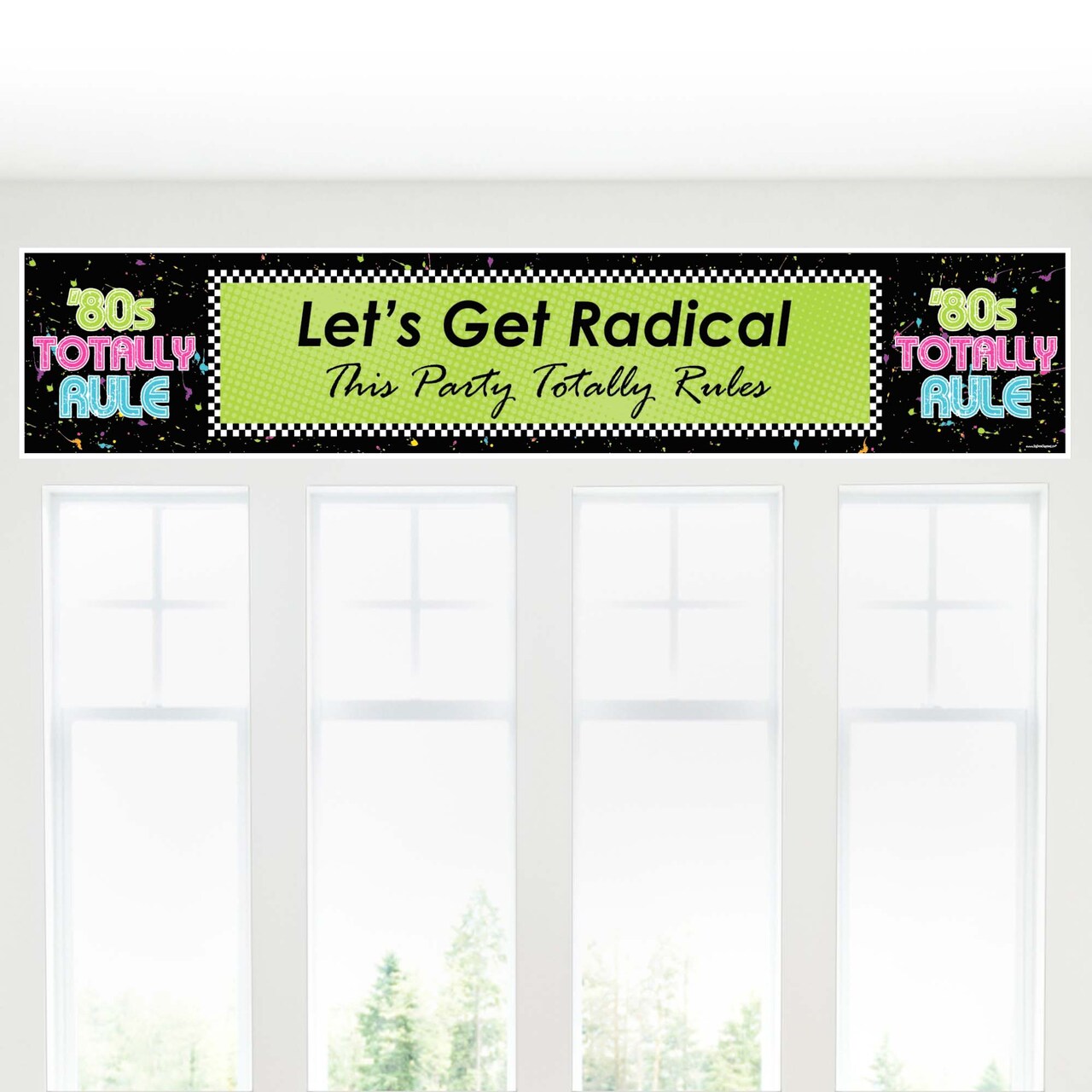 Big Dot of Happiness 80's Retro - Totally 1980s Decorations Party Banner